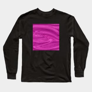 Marble Pink liquid colors grading pattern Long Sleeve T-Shirt